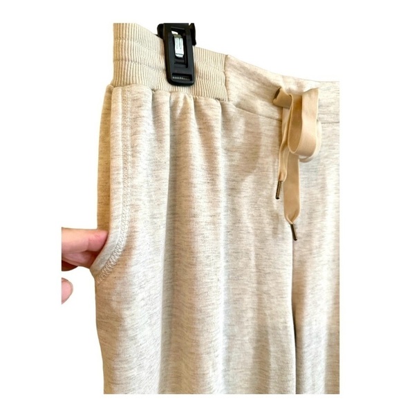 IDLA, WOMENS SWEATPANTS.ELASTIC WAIST WITH TIE STRING. LIGHT HEATHER TAN.SIZE XL - Picture 3 of 7